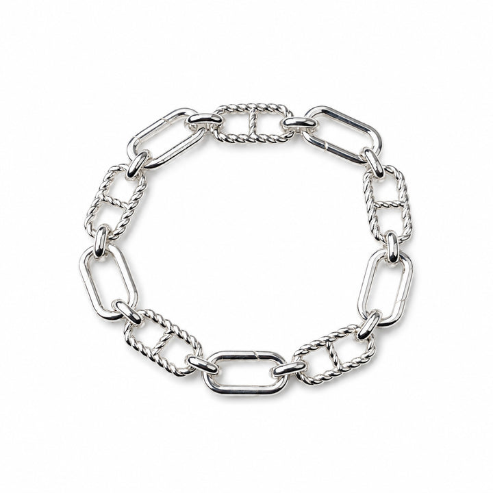 Bracelet Chaîne Maillons Ouvrants — Argent