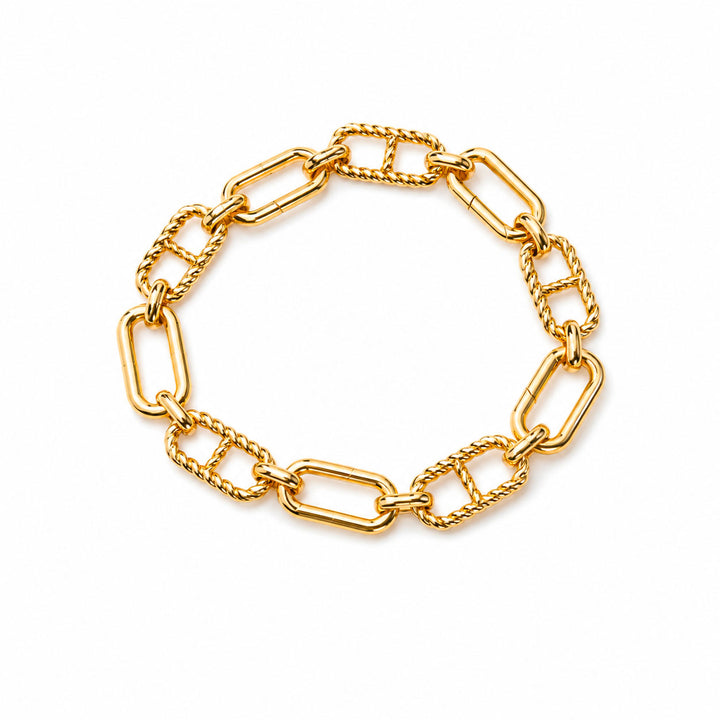 Bracelet Chaîne Maillons Ouvrants — Or