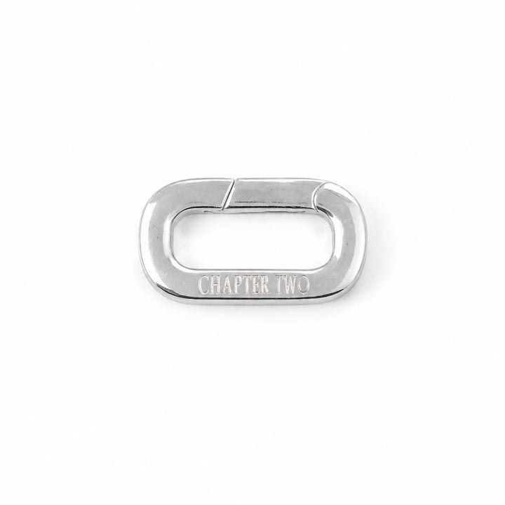 Maillon Ouvrant Rectangulaire — Argent (cordon offert)
